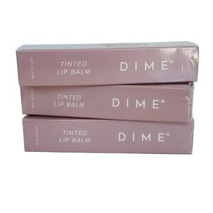 DIME Tinted Lip Balm 3-Pack BB 04/2025 New Sealed Vegan Clean Beauty Hydrating